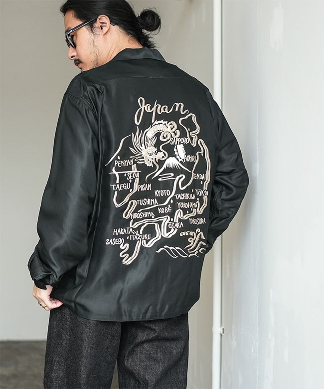 SALE 50%OFF】gold(ゴールド) ACETATE L/S SUKA SHIRT 