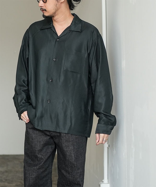 【高級】CULLNI シャツ ゴールド 長袖 オーバーサイズ 2 金ボタン KANGOL カンゴール シャツ 長袖 メンズ 大きいサイズ 無地