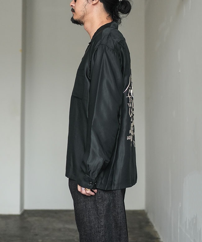 SALE 50%OFF】gold(ゴールド) ACETATE L/S SUKA SHIRT 