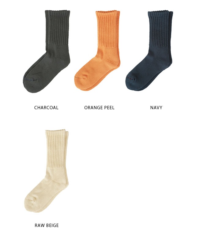 ROTOTO(ロトト)LOOSE PILE CREW SOCKS(ルーズパイルクルーソックス