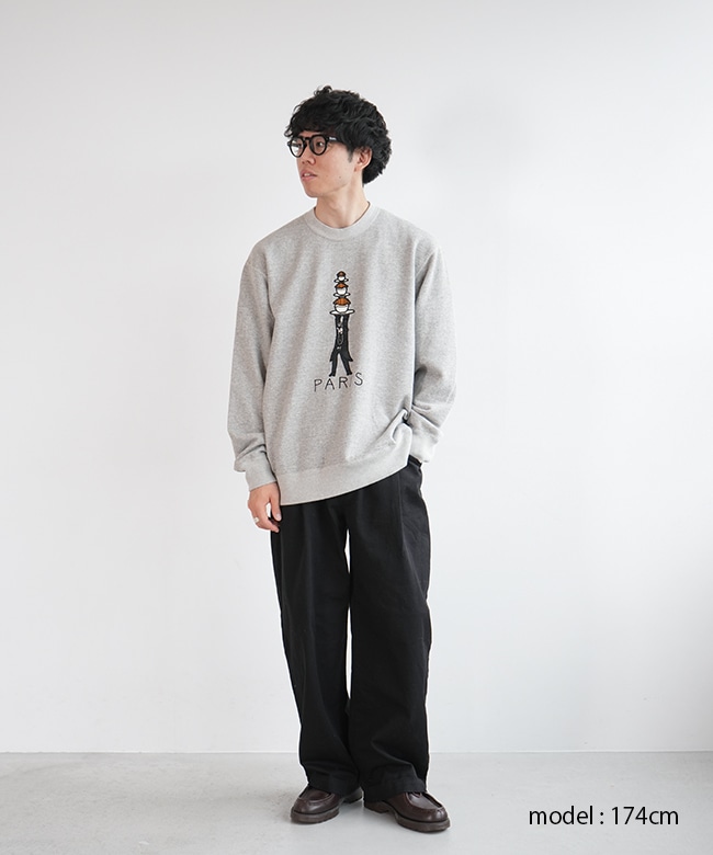 ブルーナボイン　スウェット　パリ 8478]BRU NA BOINNE(ブルーナボイン) スーベニアスエット パリ
