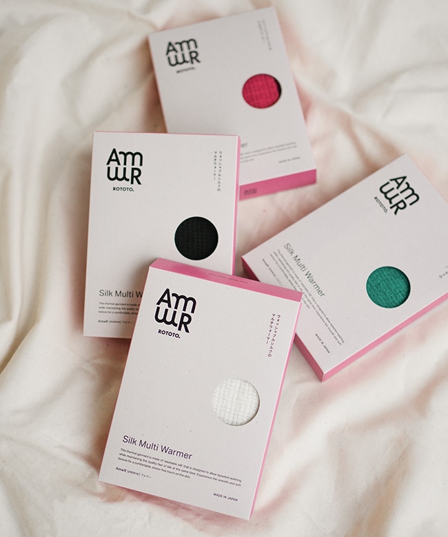 AS203]AmwR(アムワー)ROTOTO(ロトト) SILK MULTI WARMER シルクマルチ