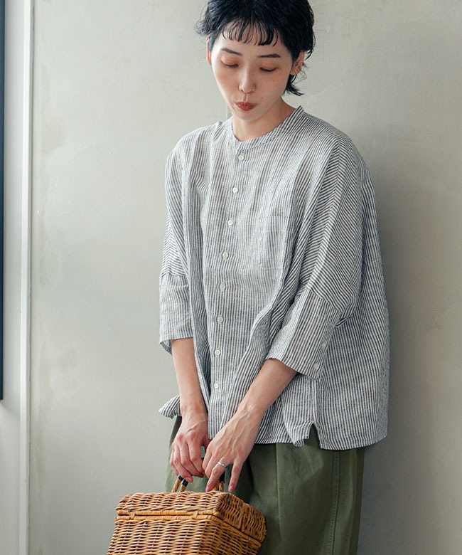 NATURAL LAUNDRY(ナチュラルランドリー) 先染めリネンランドスケープ