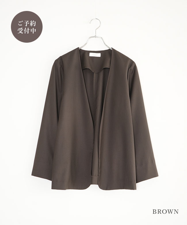 ◇[SMLM-JK]SOLAMONAT LARME(ソラモナラーム) ノーカラージャケット