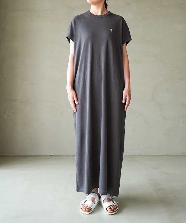 Gymphlex(ジムフレックス) クルーネックフレンチスリーブワンピース