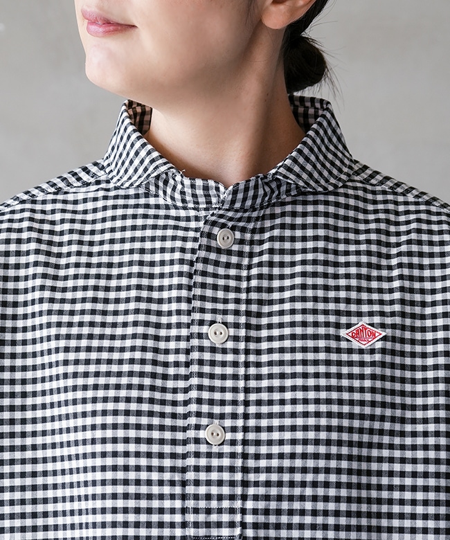 ◇[DT-B0281OXP]DANTON(ダントン) ROUND COLLAR P.O SHIRT L/S