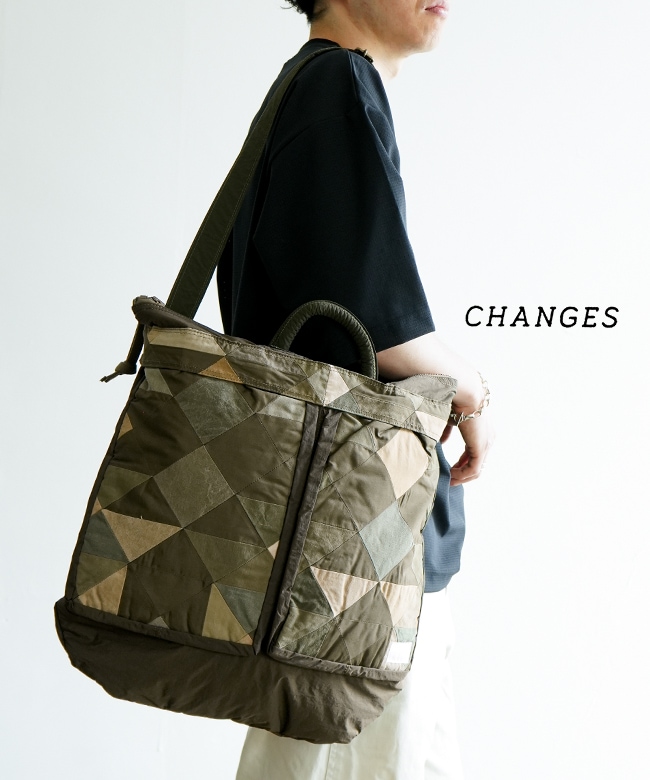 GEOFFREY B.SMALL スエード ドラムバッグ　リメイク USEDo×OSAMU GOODS トラッドスタイルの2-WAY ミニボストン