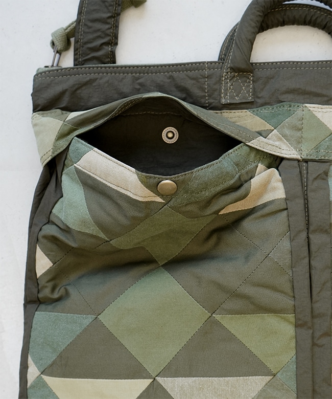 CH6017]CHANGES (チェンジーズ) REMAKE MILITARY HELMET BAG リメイク