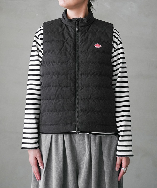 ダントン ダウンベスト レディース34 DANTON◇ダウンベスト/34/ナイロン/CRM/17A-KW-003 : セカンド