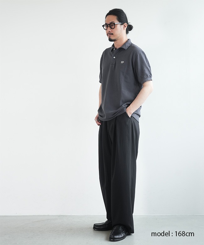 【美品】SCYE BASICS ブラックポロシャツ サイズ40 Scye/SCYE BASICS(サイ/サイベーシックス) Cotton Pique Polo Shirt