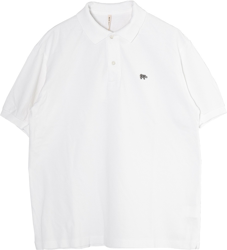 SCYE BASICS 五分袖ポロシャツ エクリュ　38 SCYE BASICS サイベーシックス コットン ピケ ポロシャツ Cotton Pique