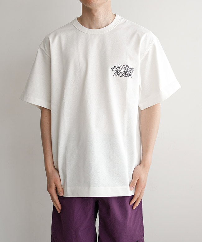 NANGA(ナンガ) ECO HYBRID LINE DRAWING TEE エコハイブリッド ライン