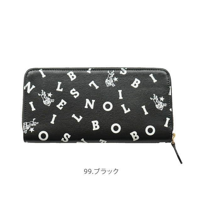 国内正規 限定 IL BISONTE ロゴプリント イルビゾンテ ジップ 長財布