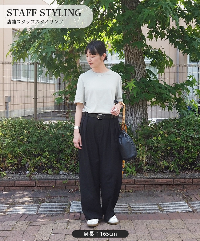 ◇[SMLM-PT]SOLAMONAT LARME(ソラモナラーム) タックパンツ レディース