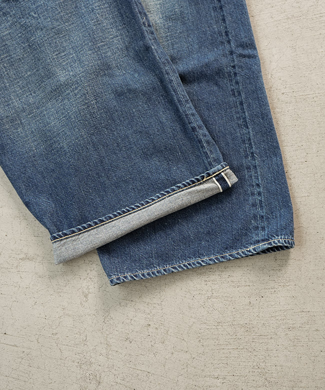 gold(ゴールド)RECYCLED WASTE SUVIN COTTON YARN 11.5oz. DENIM