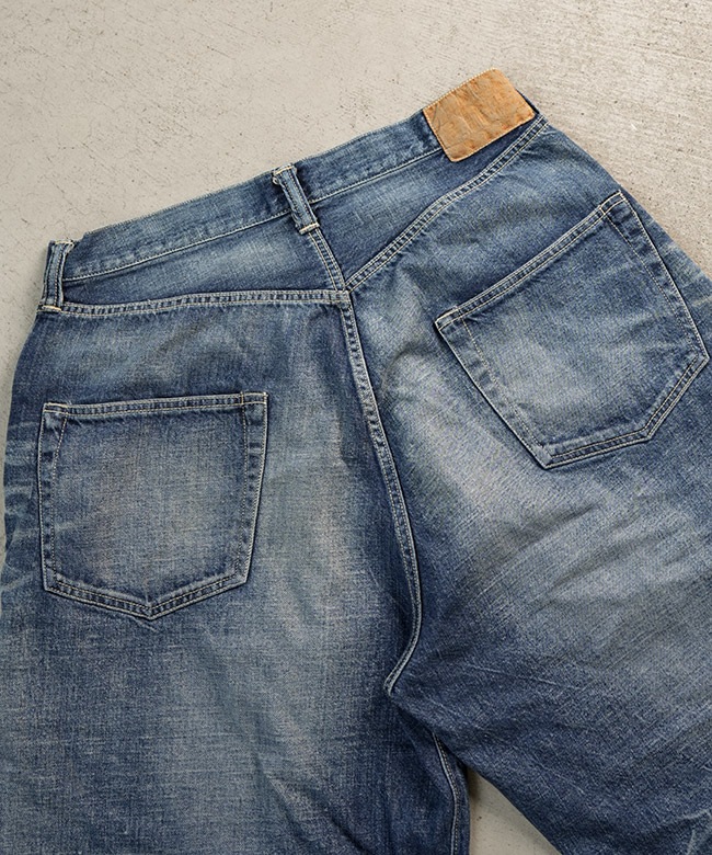 gold(ゴールド)RECYCLED WASTE SUVIN COTTON YARN 11.5oz. DENIM