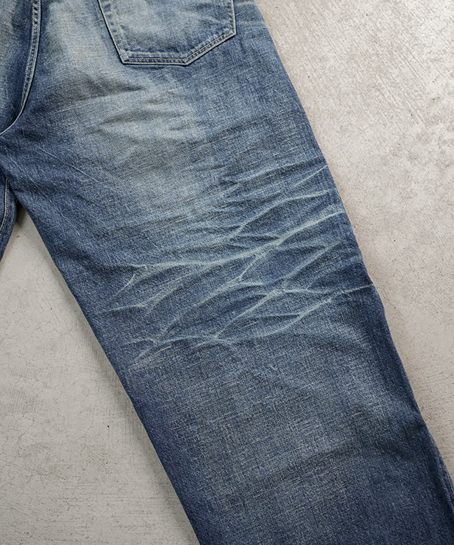 gold(ゴールド)RECYCLED WASTE SUVIN COTTON YARN 11.5oz. DENIM