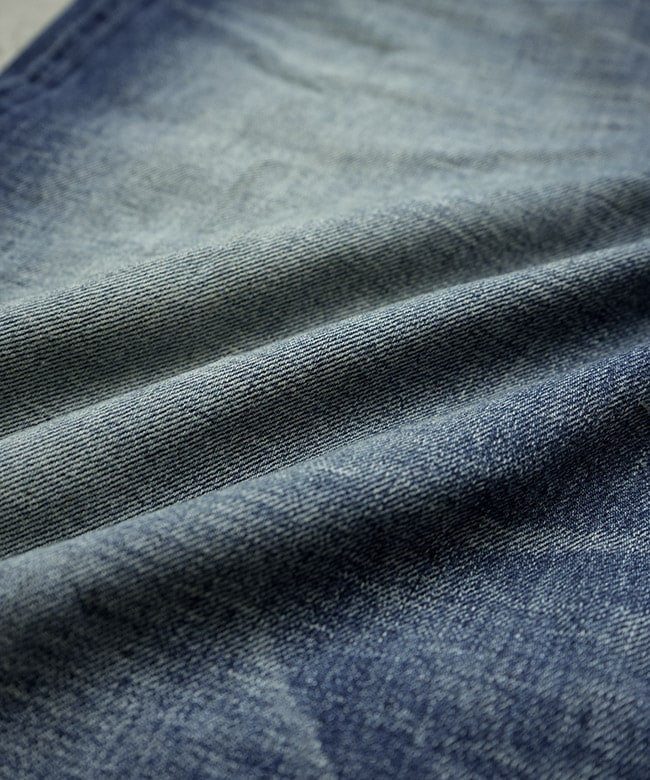 gold(ゴールド)RECYCLED WASTE SUVIN COTTON YARN 11.5oz. DENIM