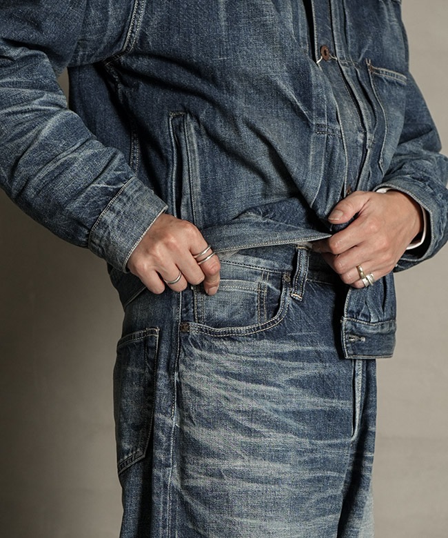gold(ゴールド)RECYCLED WASTE SUVIN COTTON YARN 11.5oz. DENIM gold(ゴールド)RECYCLED WASTE SUVIN COTTON YARN 11.5oz. DENIM