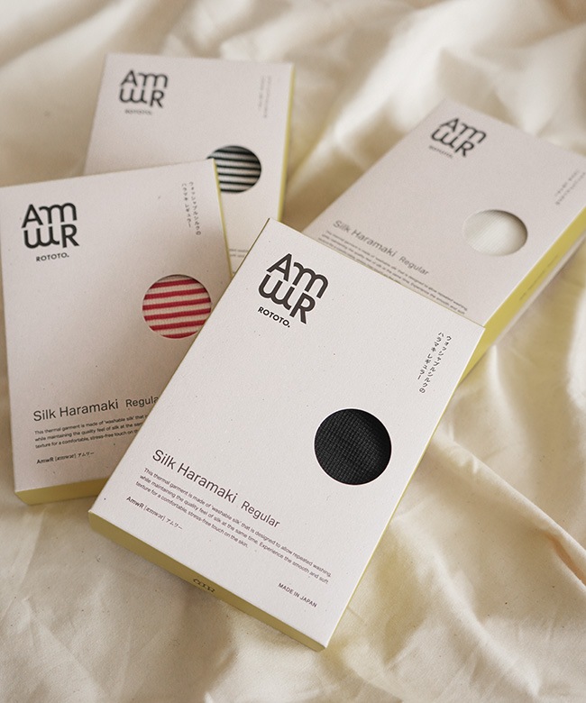 AS201]AmwR(アムワー)ROTOTO(ロトト) SILK HARAMAKI / REGULAR シルク