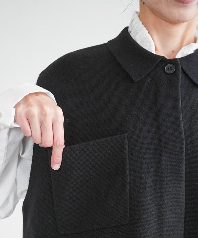 SALE 50%OFF】[4-220089]mizuiro ind(ミズイロインド)襟付きワイド