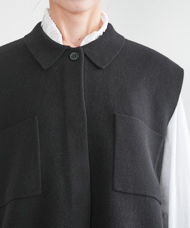 SALE 50%OFF】[4-220089]mizuiro ind(ミズイロインド)襟付きワイド