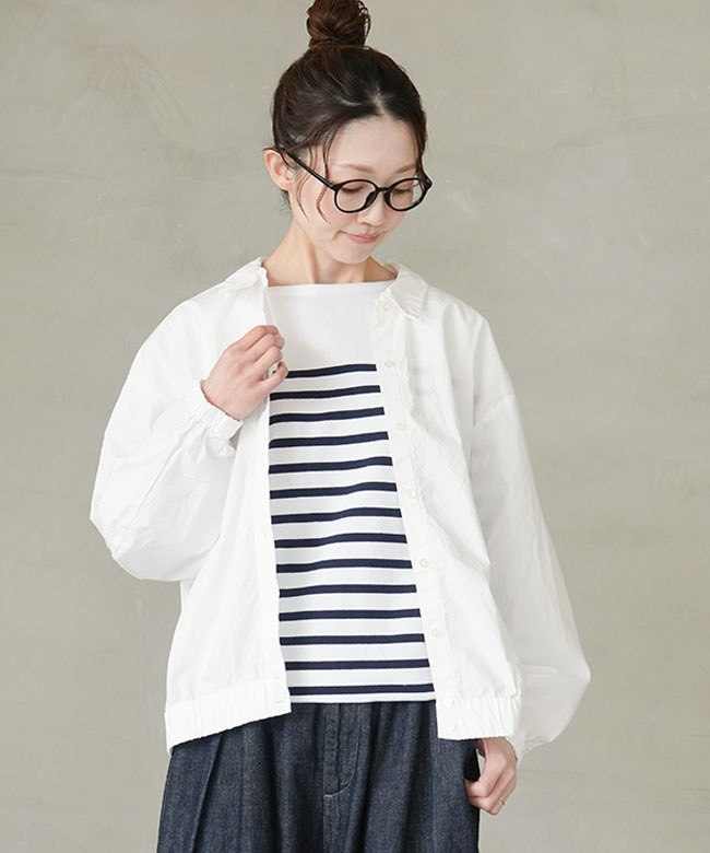 Midi Umi(ミディウミ) wide shirt blouson ワイドシャツブルゾン