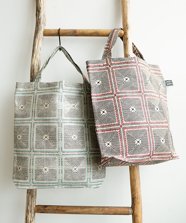 BINDU(ビンドゥ)CROCHET JACQURAD TOTE BAG クロシェットジャガード