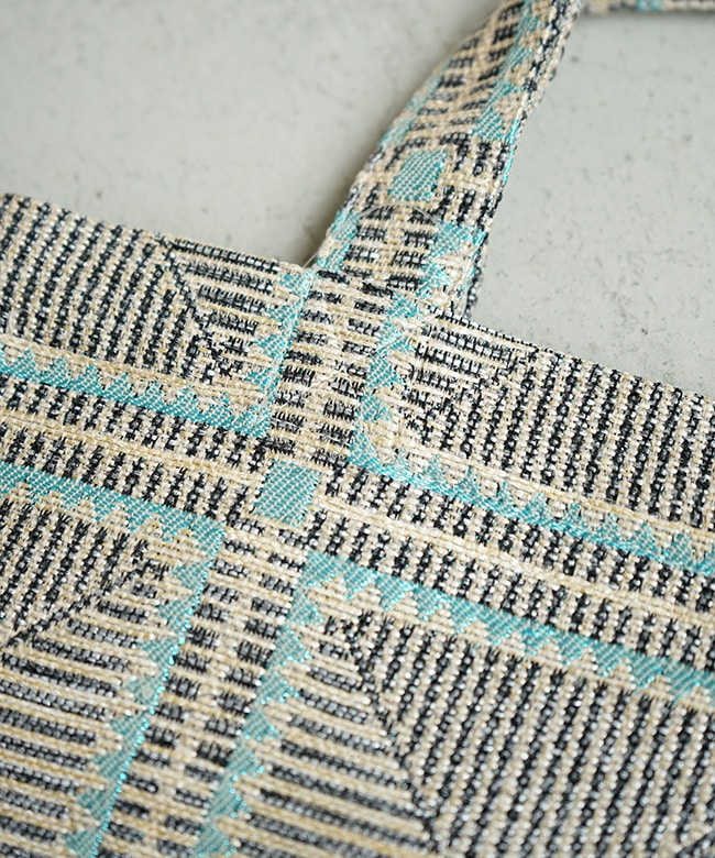 BINDU(ビンドゥ)CROCHET JACQURAD TOTE BAG クロシェットジャガード