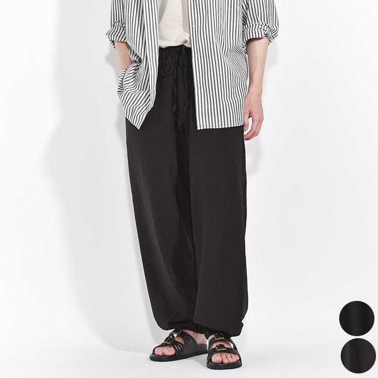 [40%OFF][m23b-01pt01c]marka (マーカ)2/90 SUPER120'S WOOL WASHER TROPICAL EASY WIDE PANTS(スーパー120'sウールワッシャートロピカルイージーワイドパンツ)[OUTLET]