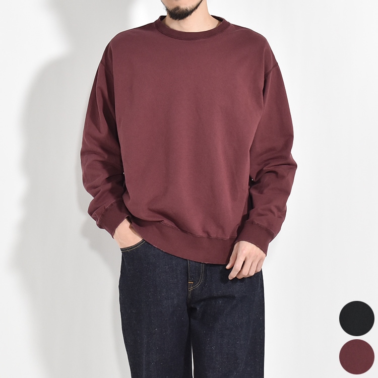 【50%OFF】[m24a-14cs02c]marka (マーカ)ORGANIC COTTON INREY CREW NECK(オーガニックコットンインレークルーネック)[OUTLET]