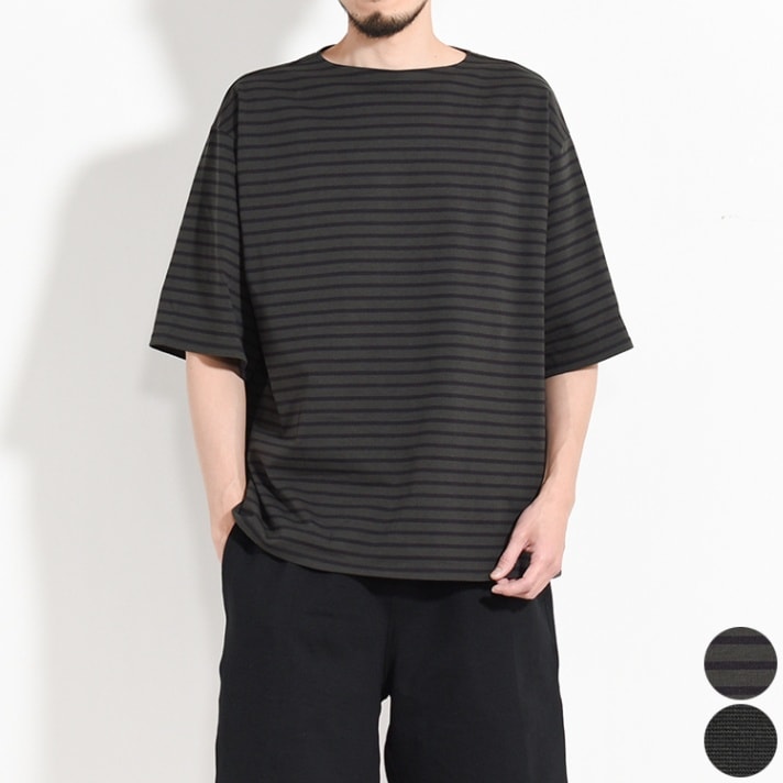 オーガニックコットン30/1引き揃えBD天竺 / NEWバスクS/Sシャツ