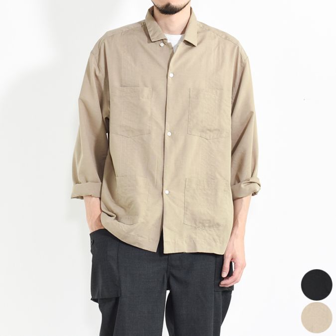 [E-25102]EEL Products(イールプロダクツ) MARCHING SHIRTS (マーチングシャツ/キューバシャツ)