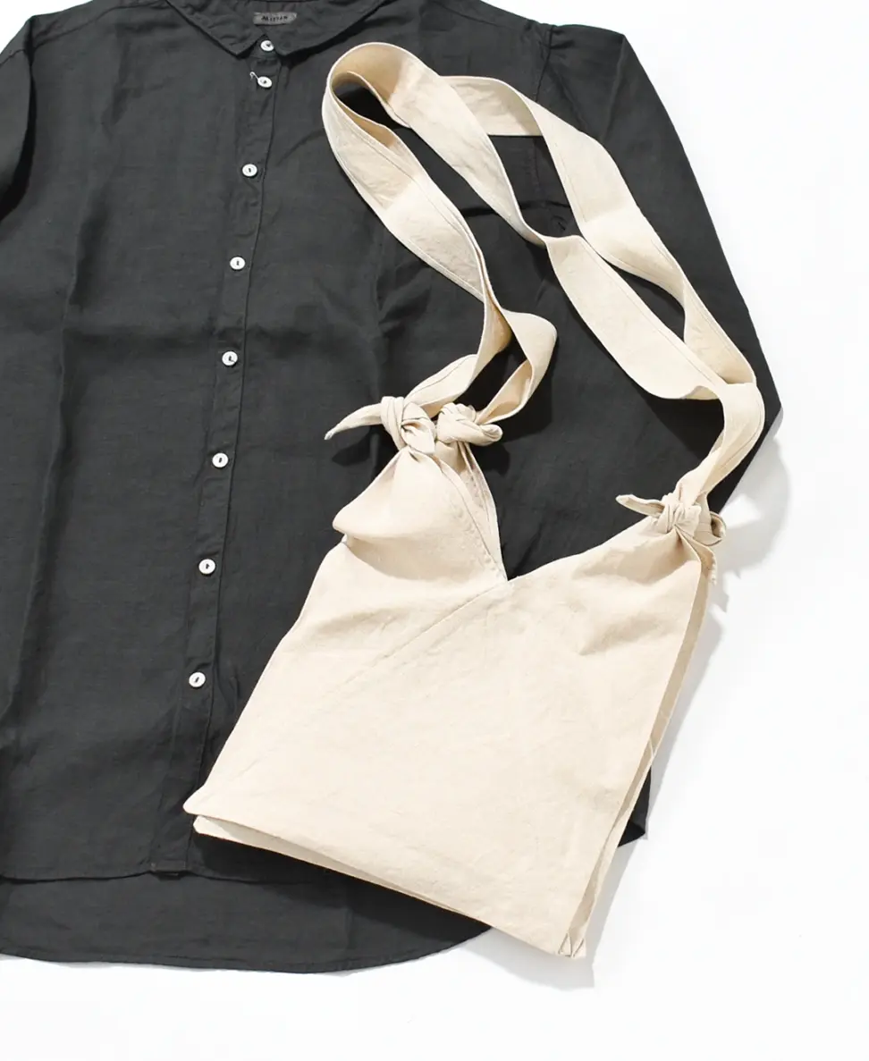 MITTAN あずま袋 小 胡桃 BA-26C BA-26C]MITTAN(ミタン/ミッタン)ざっくり大麻Wあずま袋 小