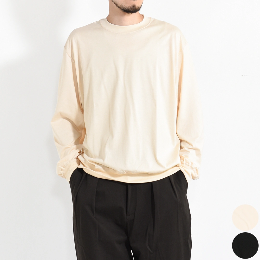 [bROOTS25F5]blurhms ROOTSTOCK(ブラームスルーツストック) Silk Cotton 20/80 L/S P/O (シルクコットン 20/80 ロングスリーブプルオーバー)