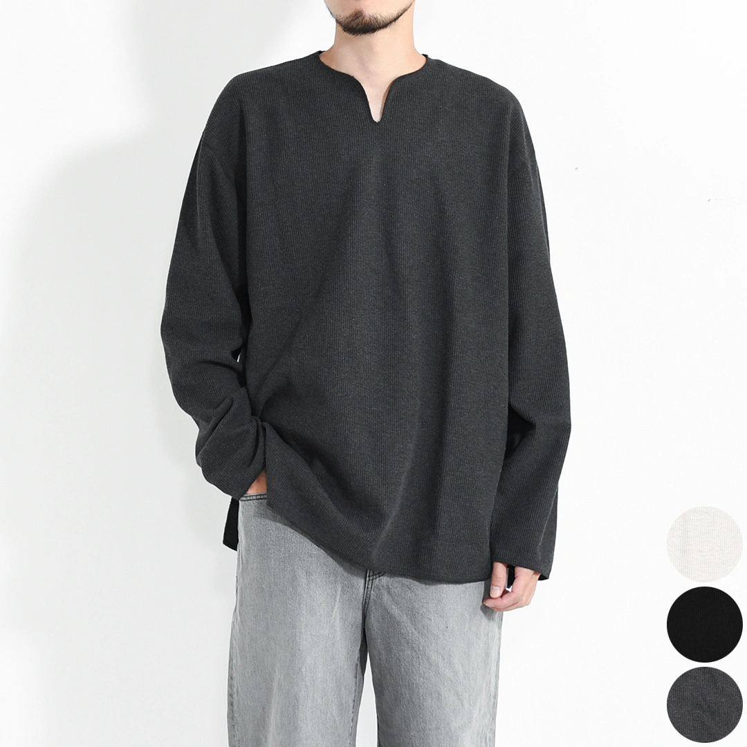 [bROOTS24F30F25]blurhms ROOTSTOCK(ブラームスルーツストック) Rough&Smooth Thermal Over Neck L/S (ラフ&スムース サーマルオーバーネック ロングスリーブ)