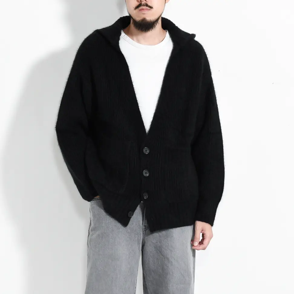 nakedgauge カーディガン フォックス n0013]nakedgauge(ネイキッドゲージ)FOX FUR KNIT CARDIGAN