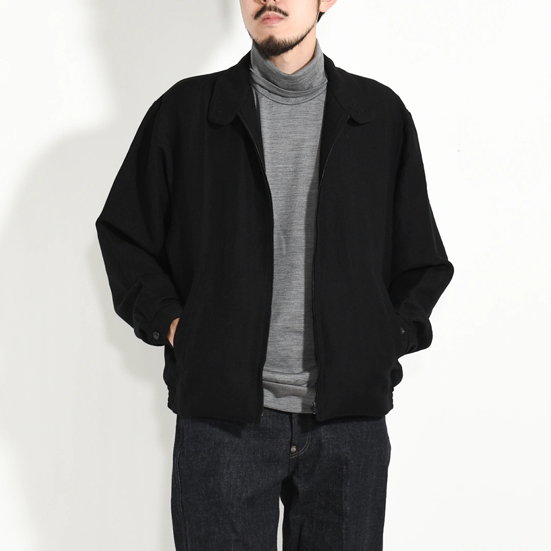 (60-88-IO)Ithe(イザ)Wool Linen Blouson(ウールリネンブルゾン/スウィングトップ)