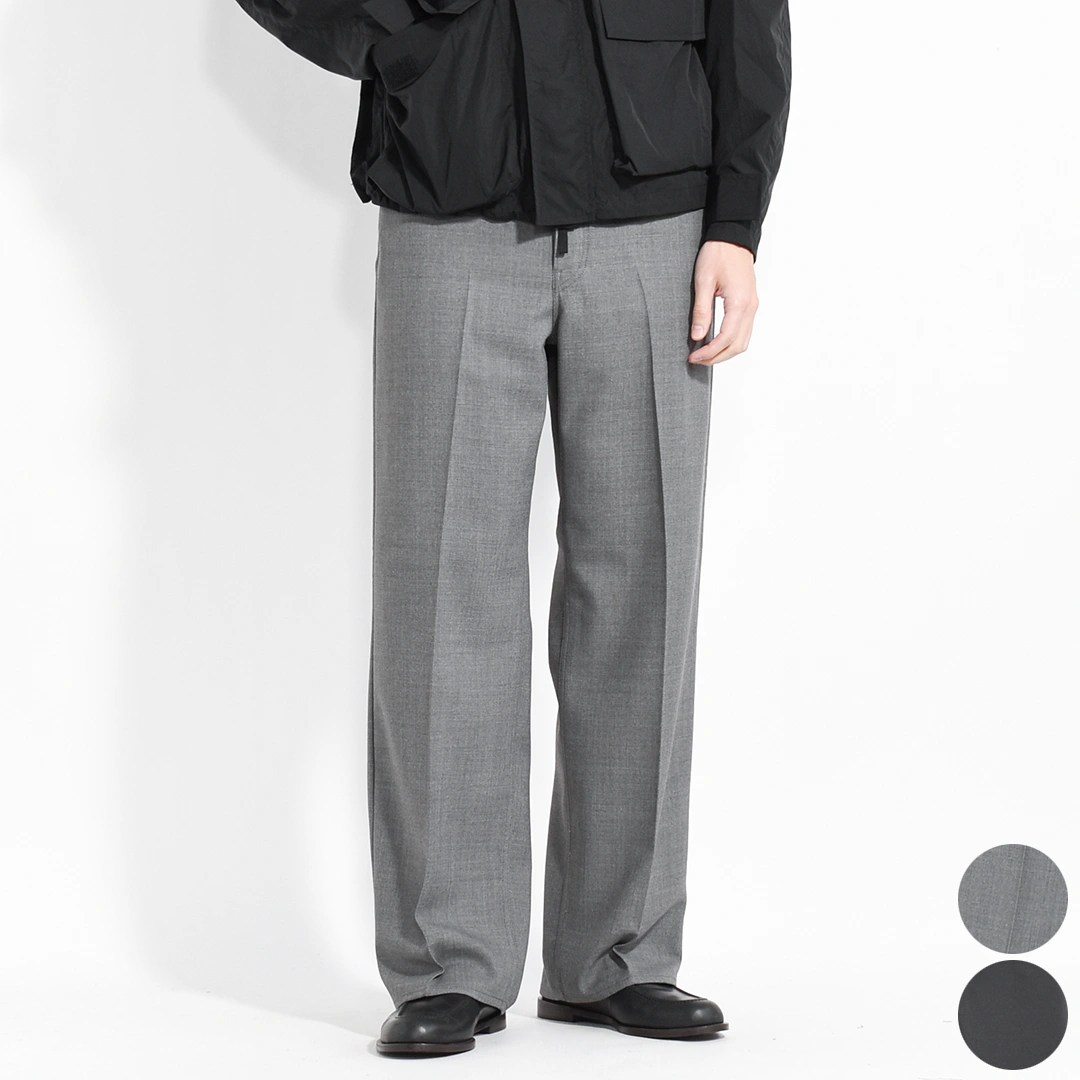 [m26a06pt02c]marka(マーカ) Recycled Polyester Non-Mulesed Wool Gabardine 5-Pockets Trousers(リサイクルポリエステルノンミュールジングウールギャバジン5ポケットトラウザーズ)