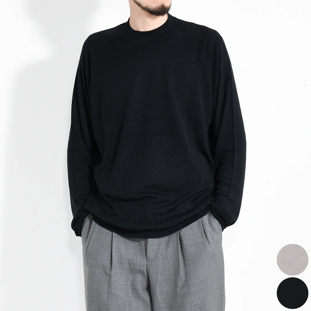 n0040]nakedgauge(ネイキッドゲージ)RAGLAN CREW NECK LS(竹ニット