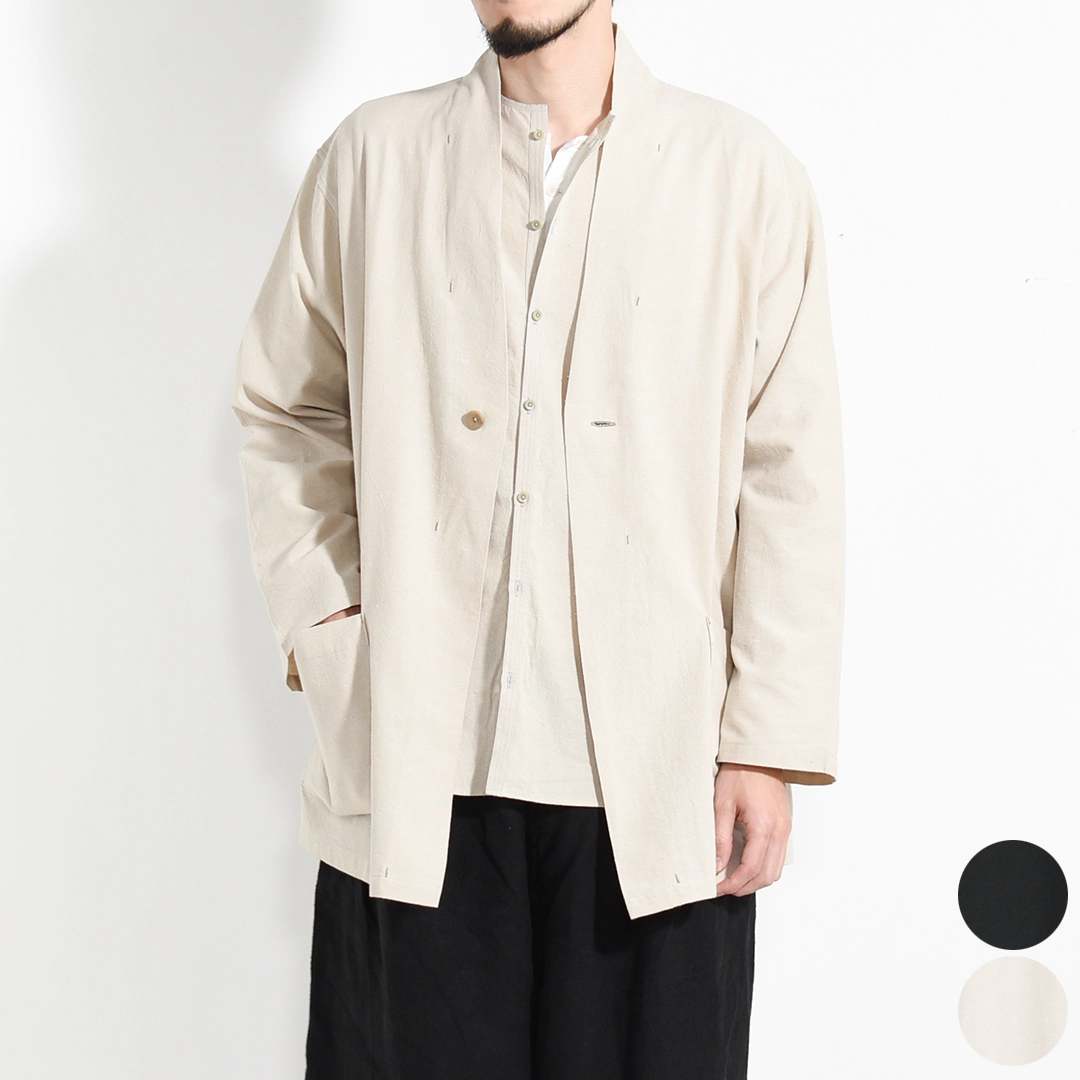 JK-65]MITTAN(ミタン/ミッタン)ウールシルクキャメル半纏ブルゾン