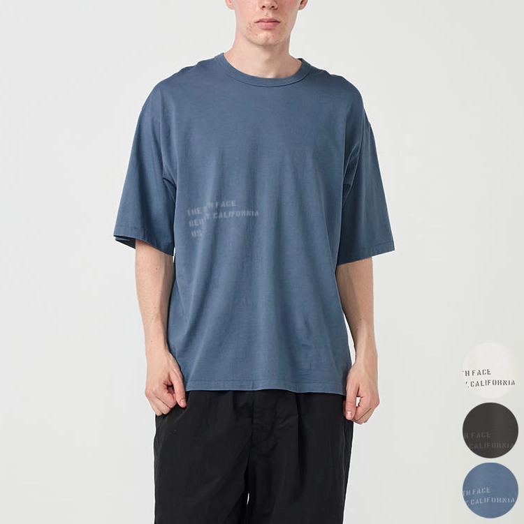[N26ST041]THE NORTH FACE Purple Label(ザ・ノース・フェイス パープルレーベル) Garment Dyed Lettered Field Tee (ガーメントダイドレタードフィールドTシャツ)