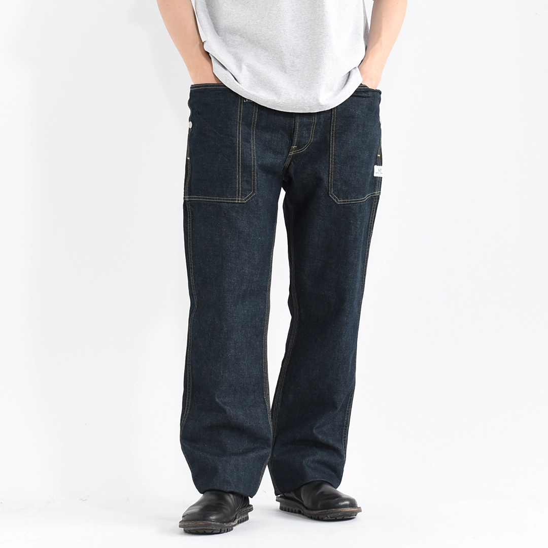 SF-252279]SASSAFRAS(ササフラス) FALL LEAF PANTS 13.5oz Denim