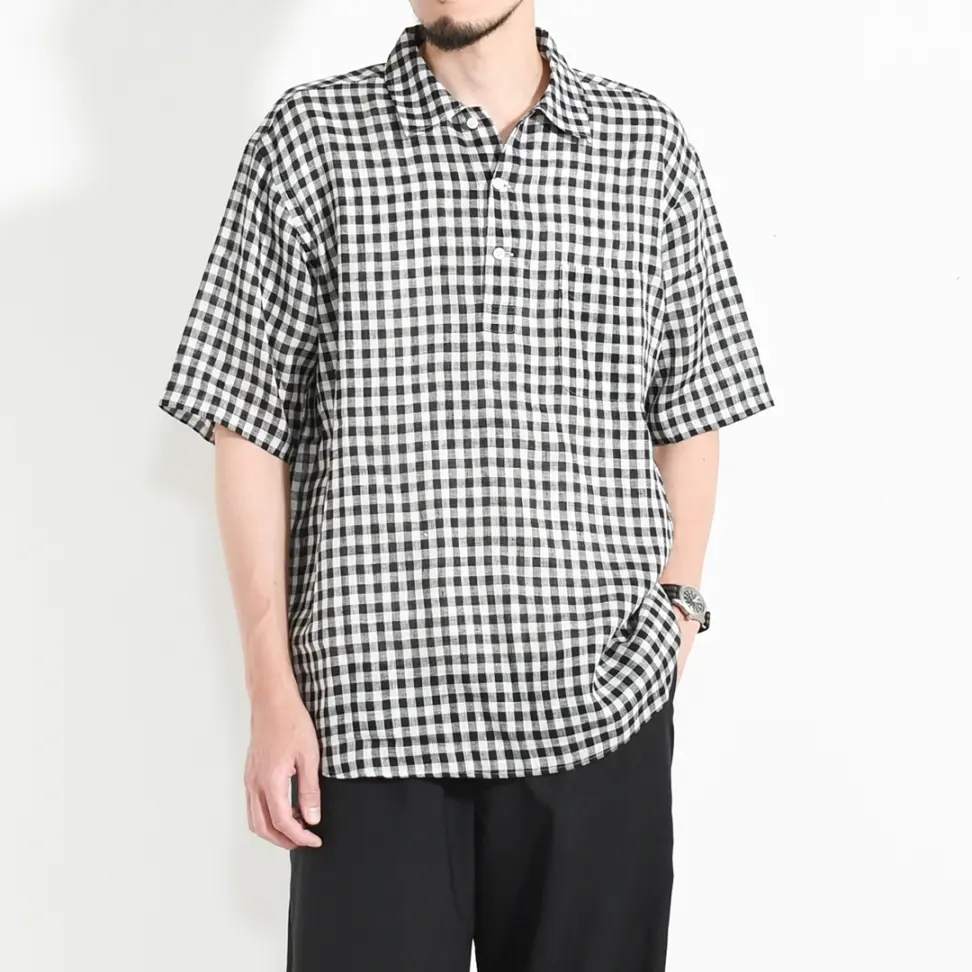 s-008a)SUNNY ELEMENT(サニーエレメント)Sleeping Shirt / Brown Check