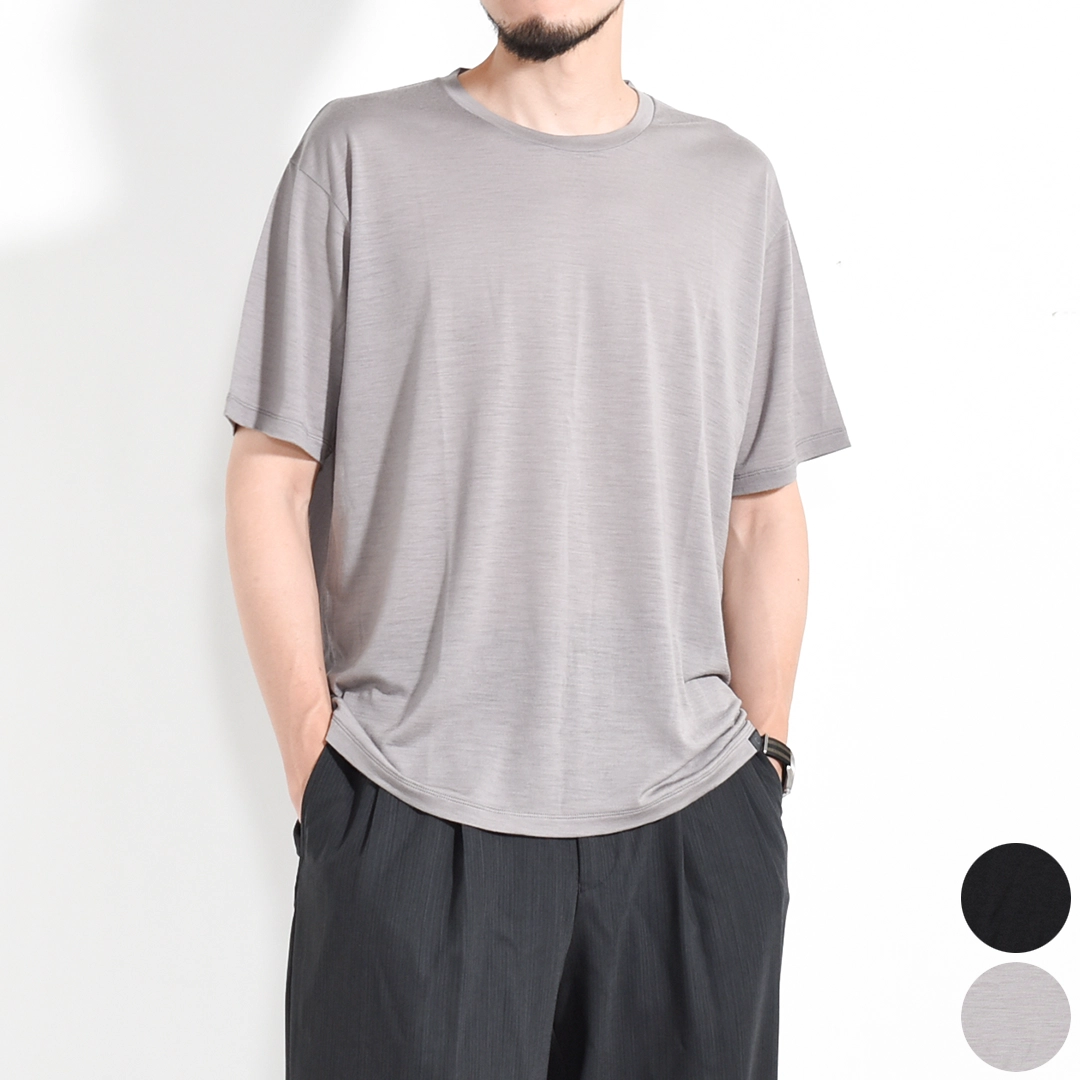 [711CS01] CAPERTICA (カペルチカ)Super120s W/Wool Jersey / S120 Wool Tee（スーパー120ウォッシャブルウールTシャツ）