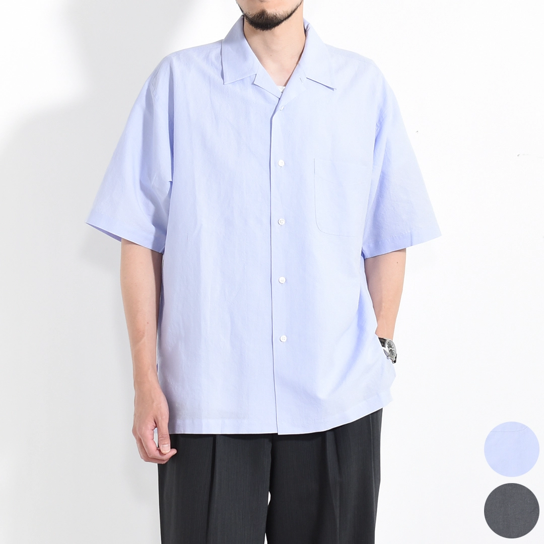 50% OFF】[UNSH41C]un/unbient(アン/アンビエント)STAND COLLAR SHIRT
