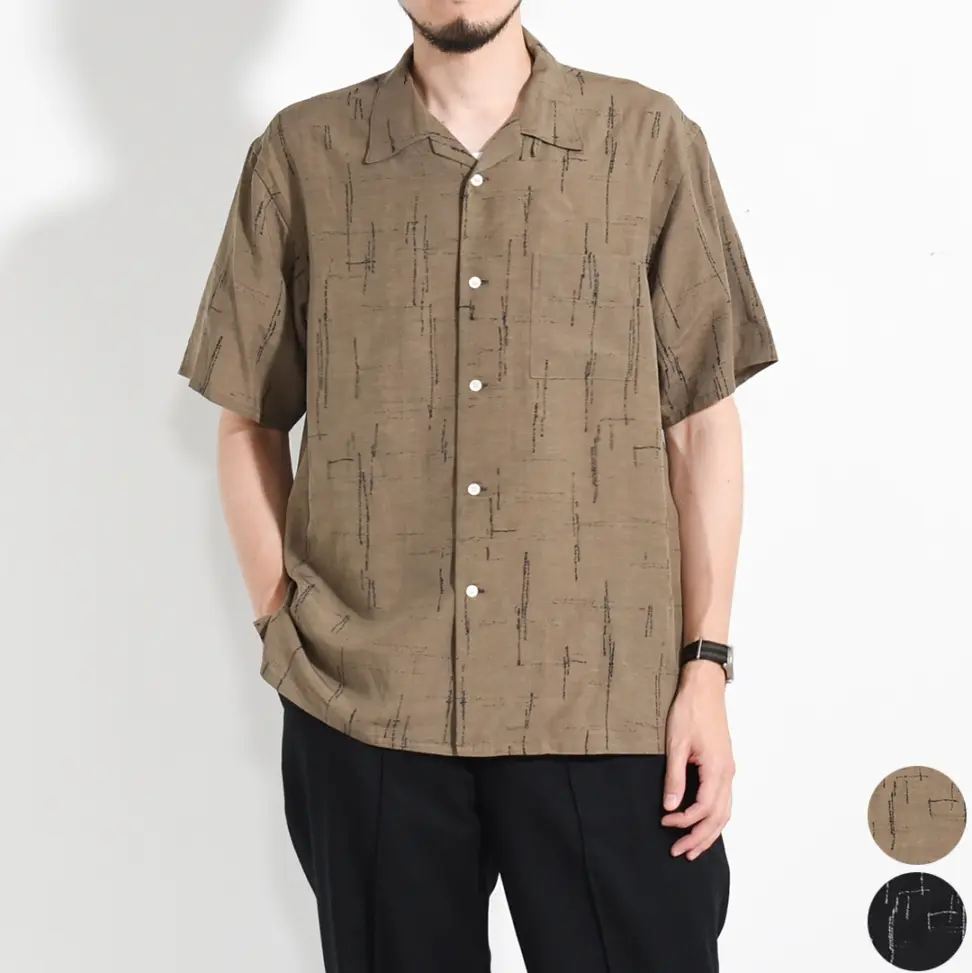 25SS OLD JOE オープンカラーシャツ オールドジョー 261OJ-SH20]OLD JOE(オールドジョー) Original Printed Open Collar