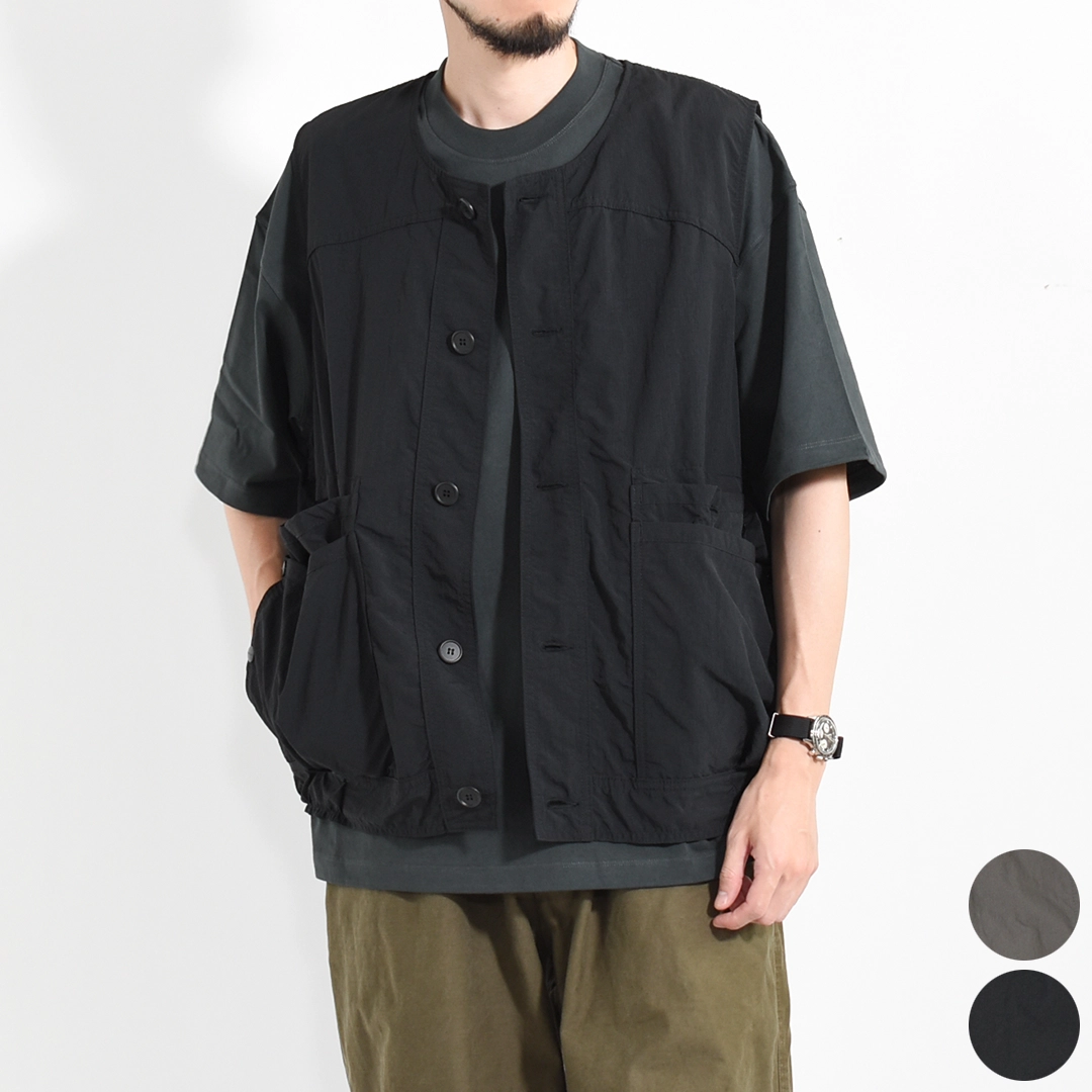 SF-262326]SASSAFRAS(ササフラス) OVERGROWN HIKER VEST-NYLON RIPSTOP