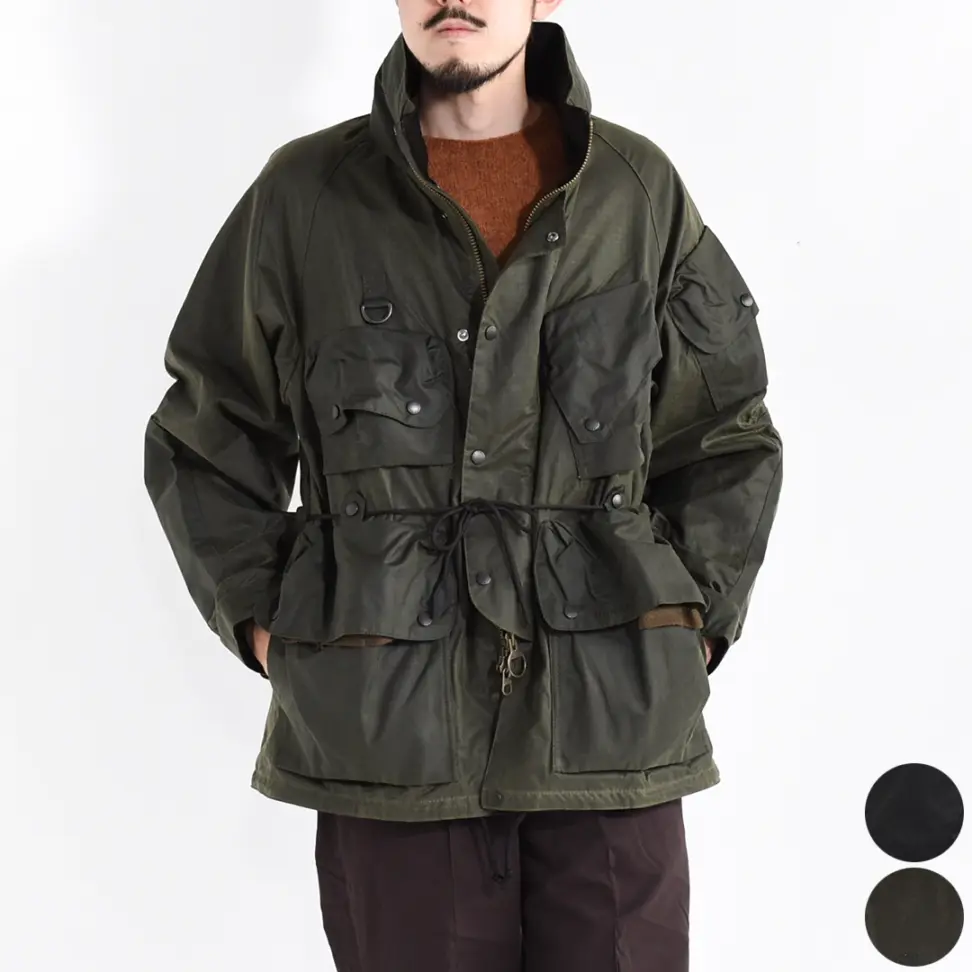 [MWX2614]Barbour × norbit by Hiroshi Nozawa(バブアー×ノービットバイヒロシノザワ) Ripstop Wax Jacket (リップストップワックスジャケット)