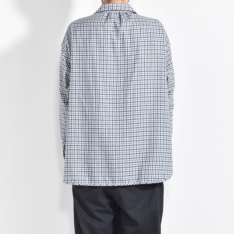 [CH00-CHECK]MANAVE(マナベ)Tuck Collar Shirt(タックカラーシャツ)の商品画像